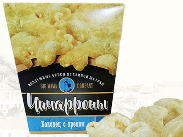 Чичарроны со вкусом холодца и хрена в Троицке