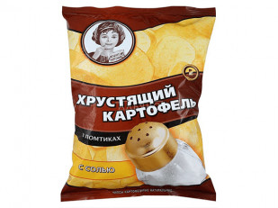 Картофель «Бруто» со вкусом сметаны и зелени 130 гр.: Картофельные чипсы 