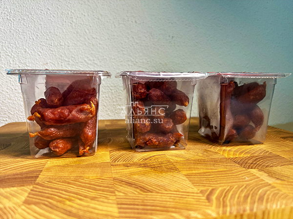 Колбаски МИНИ со вкусом аджики с/к (100 гр) в Троицке