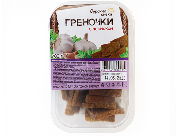 Сурские гренки с Чесноком (100 гр) в Троицке