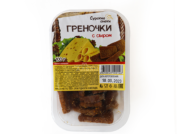 Сурские гренки со вкусом Сыра (100 гр) в Троицке