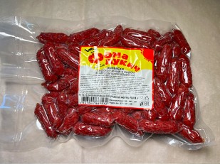 Багет пшеничный карамелизированый лук: Колбаски ФОМА ЛУКИЧ (с беконом) (по 0,5кг)