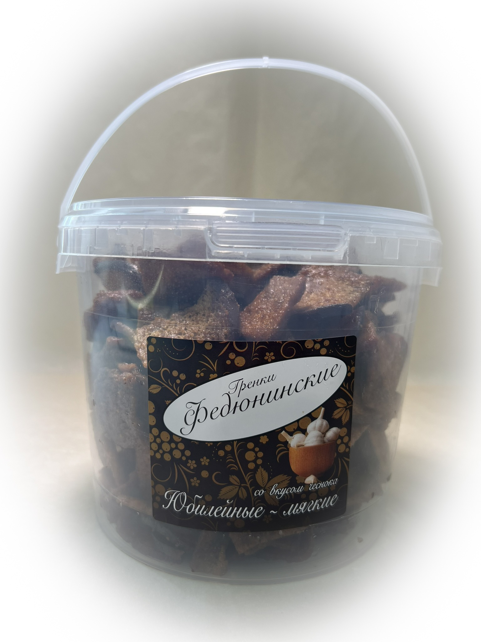 Гренки "ФЕДЮНИНСКИЕ" "Чеснок" (ведро 900 гр.) в Троицке