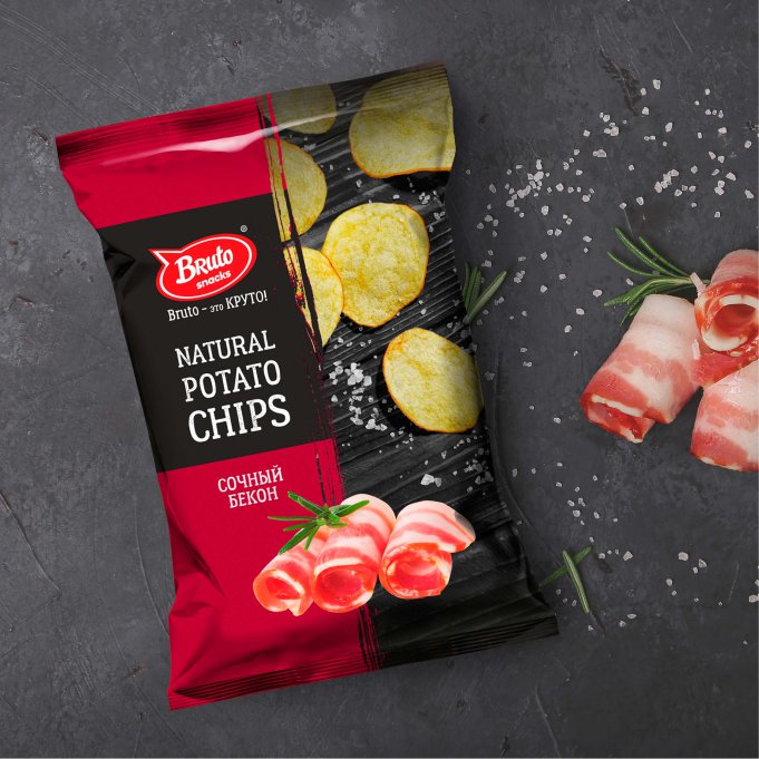 Картофель «Бруто» со вкусом бекона 70 гр. в Троицке