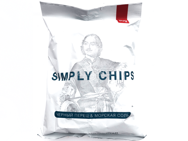 Картофельные чипсы "Simple chips" Морская соль и черный перец 80 гр. в Троицке